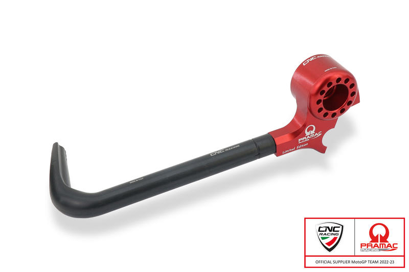 Lever-Guard Street - Clutch lever protector with bar-end mirror housing - Pramac racing Limited Edition Red