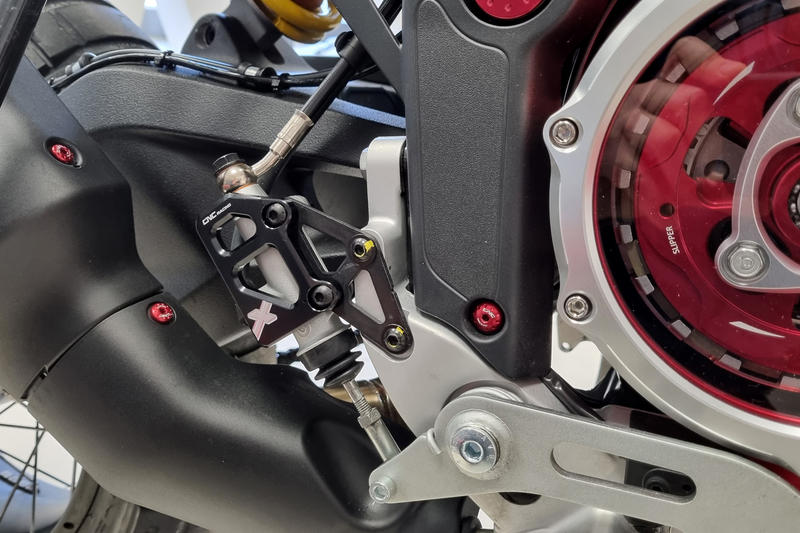 Rear brake master cylinder protector Ducati DesertX Black