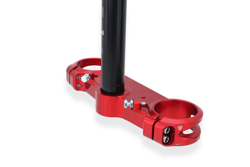 Triple clamps Ducati Hypermotard 698 Mono - Steering head base Red