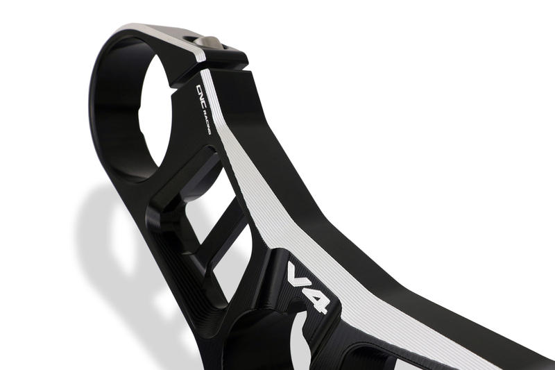 Piastre di sterzo Ducati Panigale V4 - Superiore - BICOLOR Black/Silver