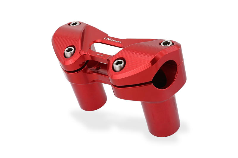 Handlebar clamp full kit Ducati Multistrada Red