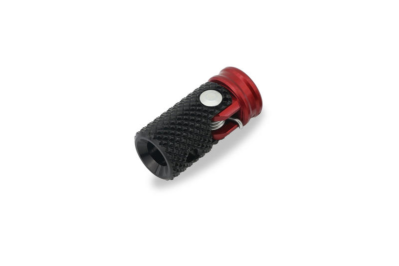 FOLDING PEG SPORT GEAR LEVER - M6 Black/Red