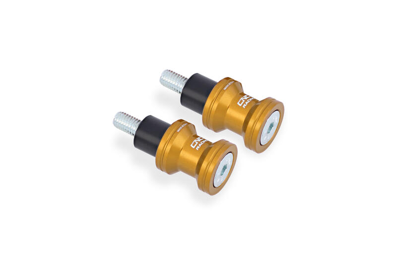 Swingarm spools M8 Gold