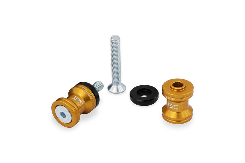 Swingarm spools M8 Gold