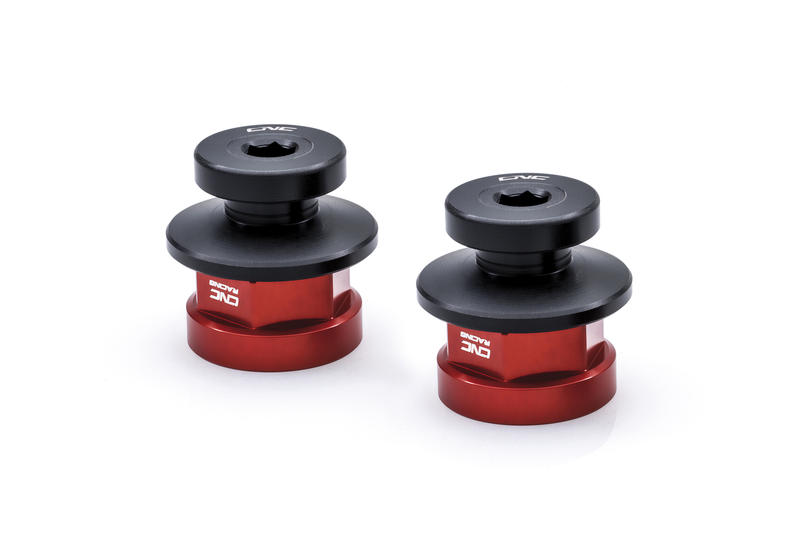 Rear wheel nuts Ducati - with rear stand support Red