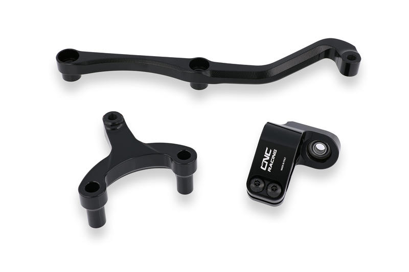 STEERING DAMPER KIT MV AGUSTA BRUTALE 800 MY2016 - for CNC Racing handlebar bracket Black