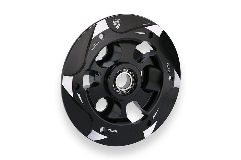 Pressure plate oil bath clutch Ducati with bearing - BICOLOR Black