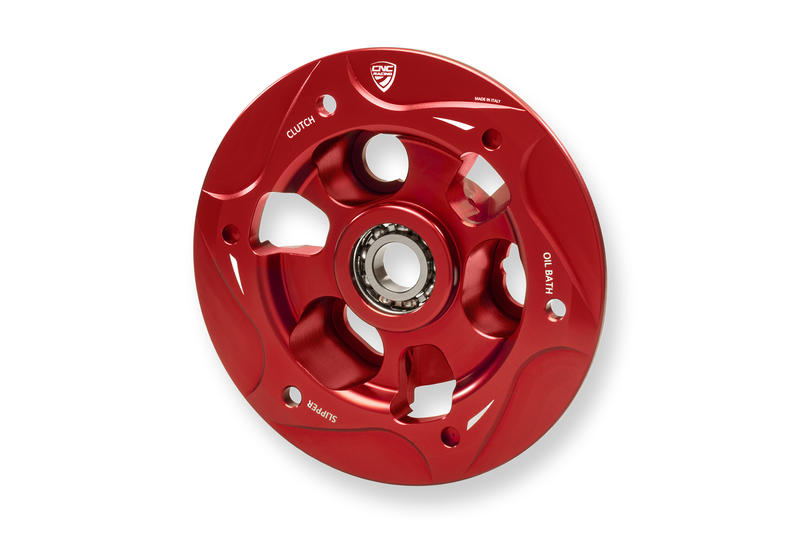 Pressure plate oil bath clutch Ducati with bearing Red