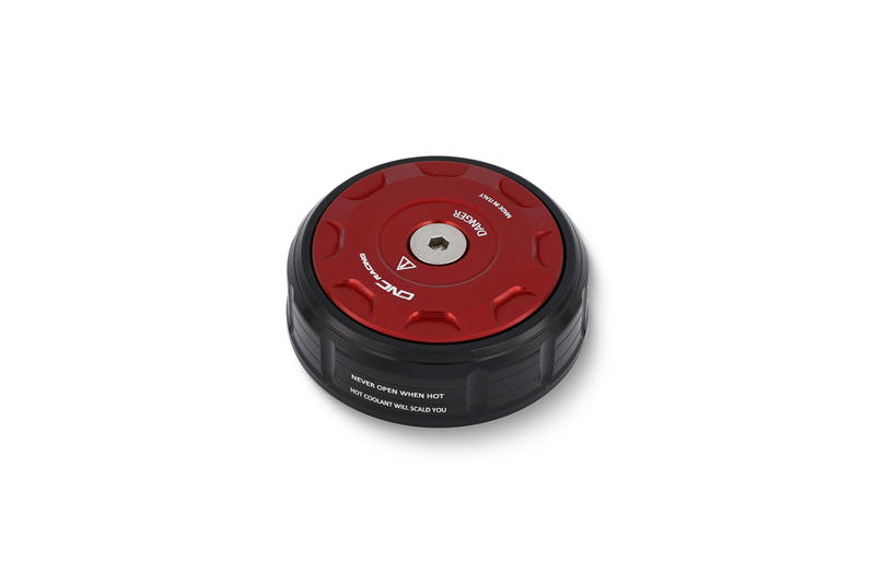 Radiator cap cover Ducati BICOLOR Black/Red