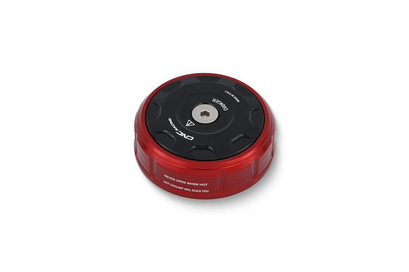 Radiator cap cover Ducati BICOLOR Red/Black