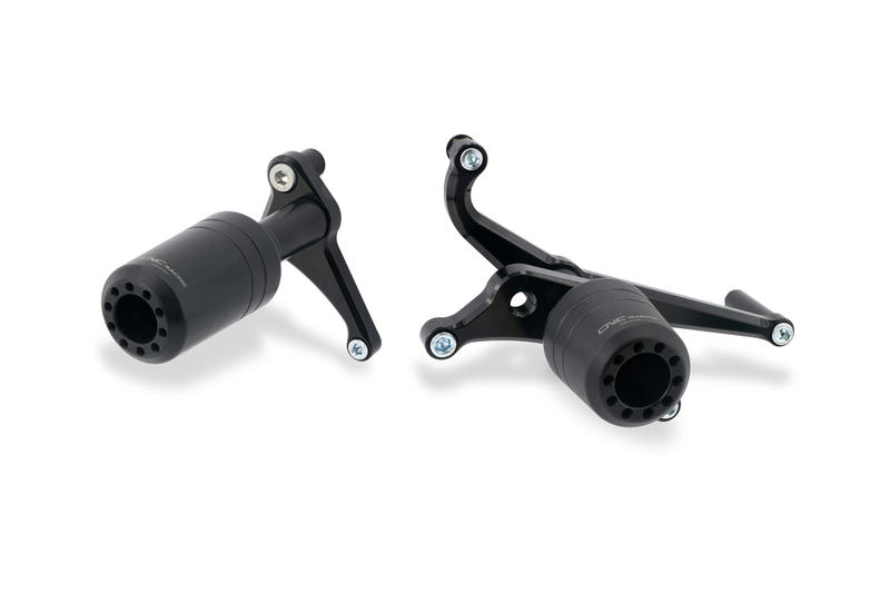 Frame crash protections for Ducati Panigale 955, 959, 1199 and 1299 Black