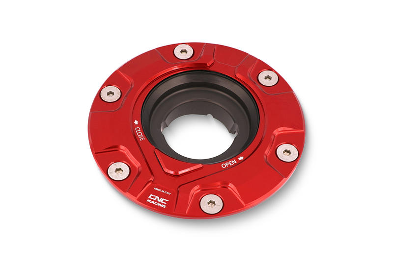 Fuel tank cap - flange Gear Red