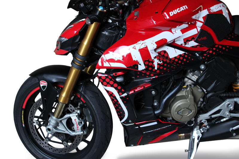 Winglets blanking caps Ducati Streetfighter V4/S Red