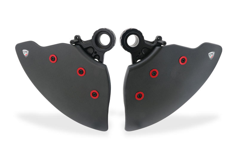 GP DUCTS EVO - Front brake cooling system Ducati Panigale / Streetfighter - Carbon Matt Red